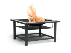 Blumfeldt Merano Avanzato 3-in-1-Feuerschale Grillfunktion als Tisch Nutzbar 87 x 87 cm Weiß* New