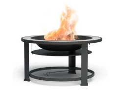 Blumfeldt Merano Circolo 3-in-1-Feuerschale mit Grillfunktion als Tisch Nutzbar 87 cm Durchmesser Rund Weiß*