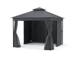 Blumfeldt Mondo Dual 3x3 m Pavillon mit Doppeldach und Moskitonetzen* Sale