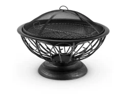 Blumfeldt Tulip Feuerschale Ø 75 cm Grill Feuerstelle Funkenschutz Stahl Antik-Schwarz* Sale