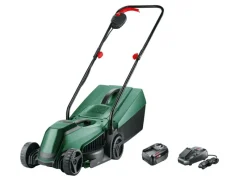 Bosch Rasenmäher|Rasenpflegeset mit Akku-Rasenmäher und Akku-Rasentrimmer