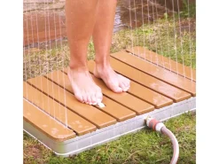 Breuer Outdoor Duschen|Garten-Bodendusche Fontana aus Verbundholz in Teak-Optik