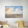Leinwand Bild Mit Strandkorb Maritimes Wandbild In Hellblau Und Crème Canvas Leinwandbild Mit Strand Motiv Für Schlafzimmer Und Badezimmer*Bricoflor Online