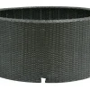 Brunnenbecken-Umrandung DecoWall Wicker Mattschwarz 2 Ø 90 cm 37,5 cm hoch*AcquaArte Hot