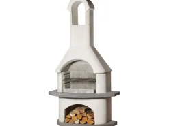 Grillkamin Valenzia Weiß-Anthrazit*Buschbeck