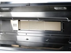 Outdoorküche Bradford aus Schwarzer Edelstahl mit Weißer Marmor-Platte*Buschbeck Best