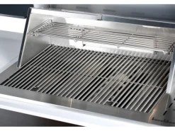 Outdoorküche Bradford aus Schwarzer Edelstahl mit Weißer Marmor-Platte*Buschbeck Best