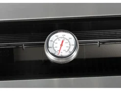 Outdoorküche Bradford aus Schwarzer Edelstahl mit Weißer Marmor-Platte*Buschbeck Best