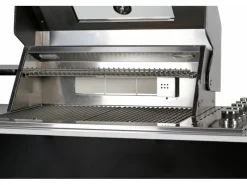 Outdoorküche Bradford aus Schwarzer Edelstahl mit Weißer Marmor-Platte*Buschbeck Best