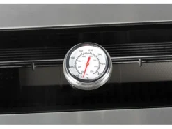 Buschbeck Outdoorküchen|Outdoorküche Brighton aus Schwarzer Edelstahl mit Marmor-Platte