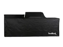 Buschbeck Outdoorküchen|Outdoorküche Brighton aus Schwarzer Edelstahl mit Marmor-Platte