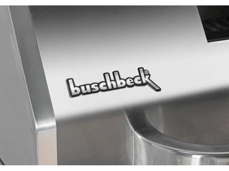 Buschbeck Outdoorküchen|Outdoorküche Brighton aus Schwarzer Edelstahl mit Marmor-Platte