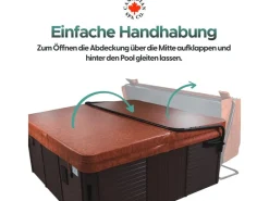Canadian Spa Outdoor Whirlpools|bodenbefestigt Abdeckhilfe für Whirlpools bis zu 240 cm breite