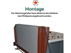 Canadian Spa Outdoor Whirlpools|bodenbefestigt Abdeckhilfe für Whirlpools bis zu 240 cm breite