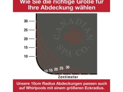 Canadian Spa Outdoor Whirlpools|Isolierabdeckung für Whirlpools 13 cm x 198 cm x 198 cm