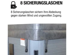 Isolierabdeckung für Whirlpools 13 cm x  233 cm x 233 cm*Canadian Spa