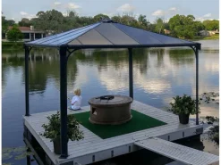 Palram - Canopia Gartenlauben|Canopia Gartenpavillon Palermo 3.6 x 3.6 Anthrazit