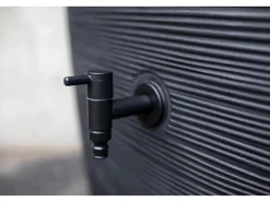 Capi Regenwasser-Nutzung|Regentonne Regenspeicher Rib Schwarz 130L