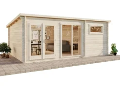 Kinder Carlsson Kinder-Gartengeräte|Gartenhaus Atrium-E Pultdach Imprägniert 578 cm x 366 cm