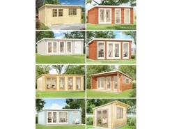 Kinder Carlsson Kinder-Gartengeräte|Gartenhaus Atrium-E Pultdach Imprägniert 578 cm x 366 cm