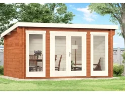 Kinder Carlsson Kinder-Gartengeräte|Gartenhaus Atrium-F Pultdach Imprägniert 400 cm x 294 cm