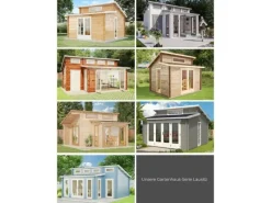 Carlsson Gartenlauben|Gartenhaus Lausitz Pultdach Imprägniert 400 cm x 440 cm