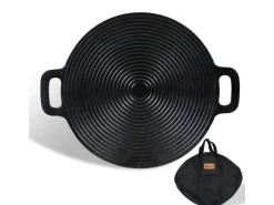 BBQ Grillpfanne Koreanische aus Gusseisen Runde Grillplatte Durchmesser 29cm*CCLIFE Sale