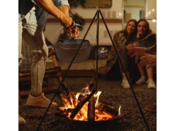 Dutch Oven Set 4,2L Gusseisen Grilltopf mit Feuertopf Ohne Beine*CCLIFE