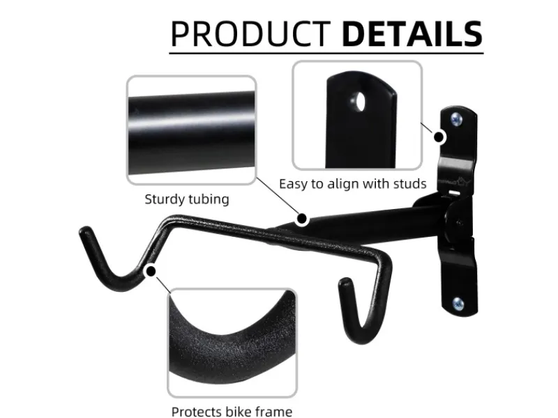 CCLIFE Fahrräder|Fahrrad Wandhalterung Faltbar Fahrradhalterung Wand MAX.35kg