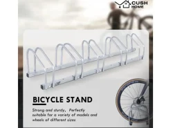 CCLIFE Fahrräder|Fahrradständer Boden für 5 Fahrräder mit Reifenbreiten bis 65mm