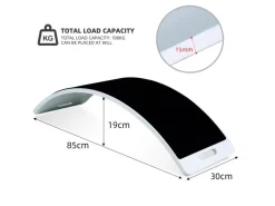 CCLIFE Fitnessgeräte|Holz Balance Board Wackelbrett Kinder Baby3 Jahre mit EVA Matte Montessori Spielzeug 85x30cm