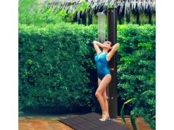 Solardusche Gartendusche 60L mit Kunststoffboden und Handbrause*CCLIFE Hot