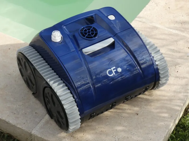 CF Group Poolreinigung|CF Poolroboter CF200CL mit Lithium-Ionen-Akku Blau-Schwarz