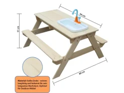 Kinder Wasserspielzeug|Gartenmöbel Für Kinder|Coemo Matschtisch Robin mit Waschbecken