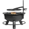 CookKing Feuerschalen|Feuerschale Stahl Bandito Inkl. Zubehör 80 cm x 53 cm Schwarz