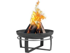CookKing Feuerschalen|Feuerschale Stahl Viking Ø 80 cm x 36 cm Schwarz