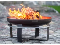 CookKing Feuerschalen|Feuerschale Stahl Viking Ø 80 cm x 36 cm Schwarz