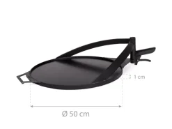 CookKing Feuerschalen|Grillplatte Stahl für Feuerschale Bandito und Montana X Ø 50 cm