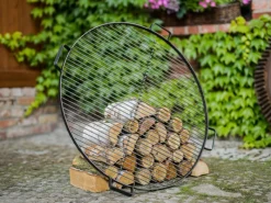 CookKing Feuerschalen|Feuerkörbe|Grillrost Stahl Inkl. 4 Griffen für Feuerschalen Ø 60 cm Schwarz