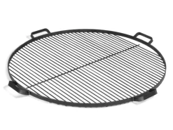 CookKing Feuerschalen|Feuerkörbe|Grillrost Stahl Inkl. 4 Griffen für Feuerschalen Ø 80 cm Schwarz