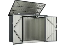 Mülltonnenboxen|Costway Mülltonnenbox für 2 Mülltonnen 172 x 95,5 x 130 cm