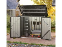 Mülltonnenboxen|Costway Mülltonnenbox für 2 Mülltonnen 172 x 95,5 x 130 cm