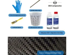 DD Composite Sportgeräte|Carbon Komplett-Set 1,0m² Köper