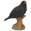 Sunny Garden Gartendekoration|Deko-Figur Amsel auf Stamm 20 cm