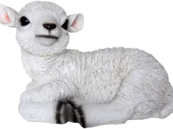 Deko-Figur Baby-Lamm liegend 15 cm*Sunny Garden Discount