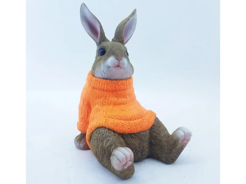 Dekofigur Hase mit Pulli 22 cm* Online