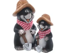 Deko-Figur Lustiger Maulwurf 18,5 cm x 10 cm x 8,5 cm Schwarz-Grau* Discount