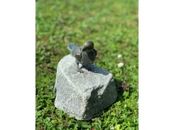 Deko-Figur Vogel Bronze auf Granitstein 20 cm* Clearance