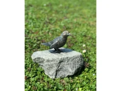 Deko-Figur Vogel Bronze auf Granitstein 20 cm* Clearance