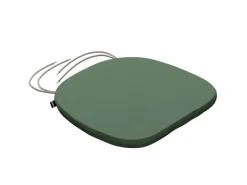 Stuhlkissen Marcus mit Bindeschnur aus Stoffkollektion Crema in Grün in 40 x 37 x 2,5 cm*Dekoria Outlet